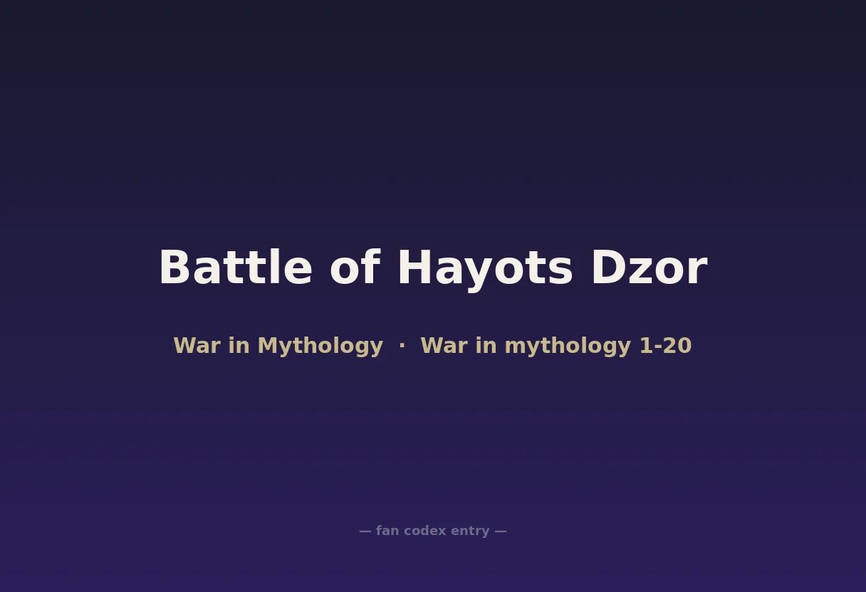 Battle of Hayots Dzor